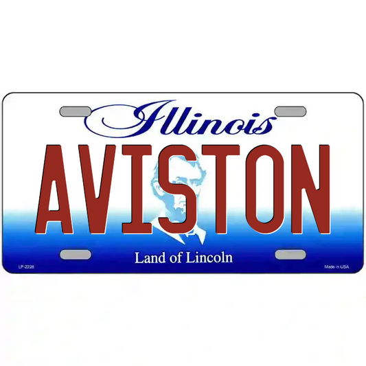 Aviston Illinois Metal Sign