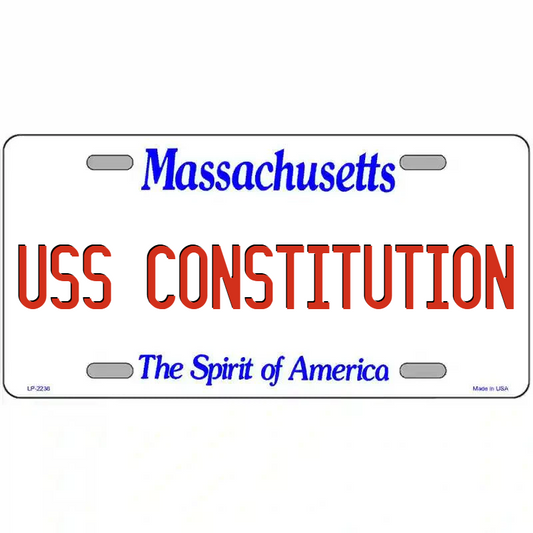 USS Constitution Massachusetts Metal Sign