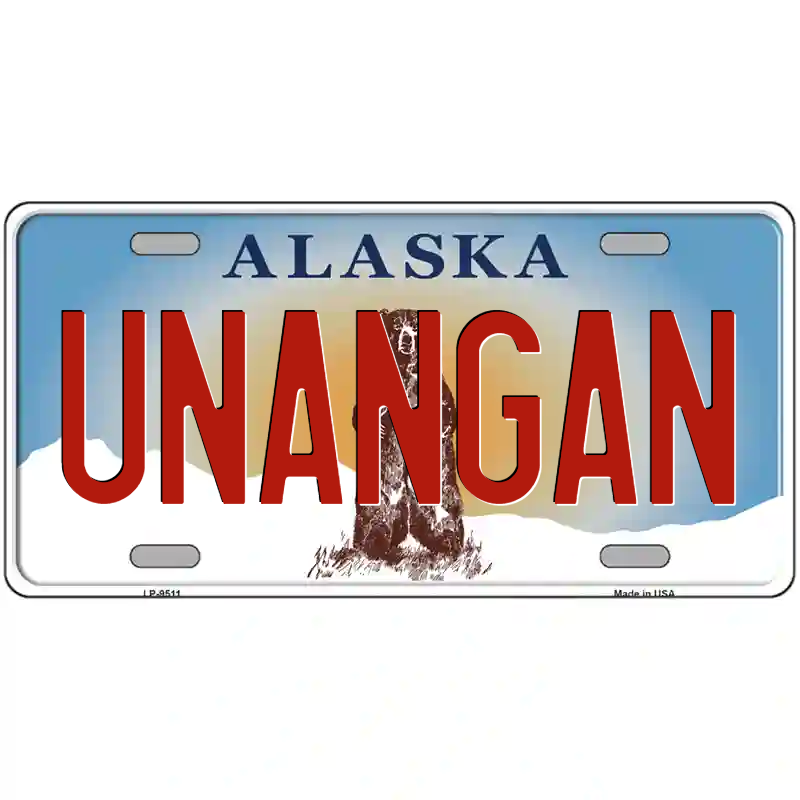 Unangan Alaska Metal Sign