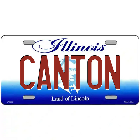 Canton Illinois Metal Sign