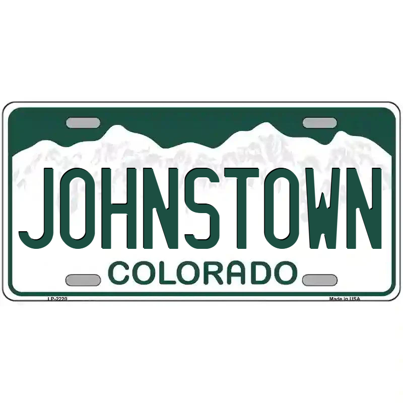 Johnstown Colorado Metal Sign