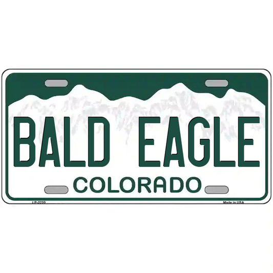 Bald Eagle Colorado Metal Sign