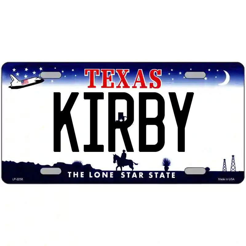 Kirby Texas Metal Sign