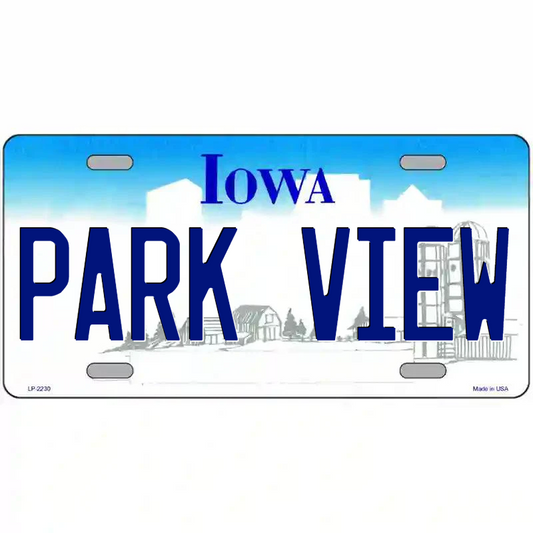 Park View Iowa Metal Sign