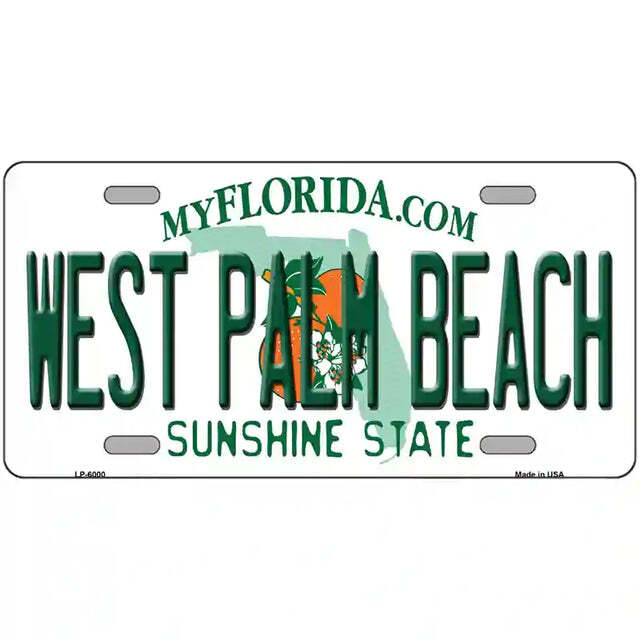 West Palm Beach Florida Metal Sign