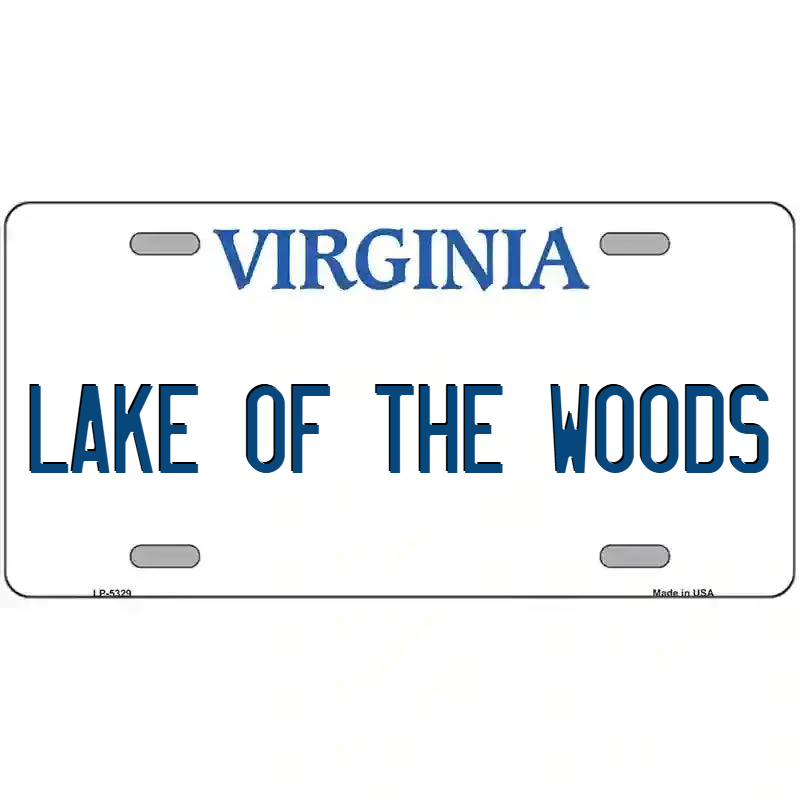 Lake of the Woods Virginia Metal Sign