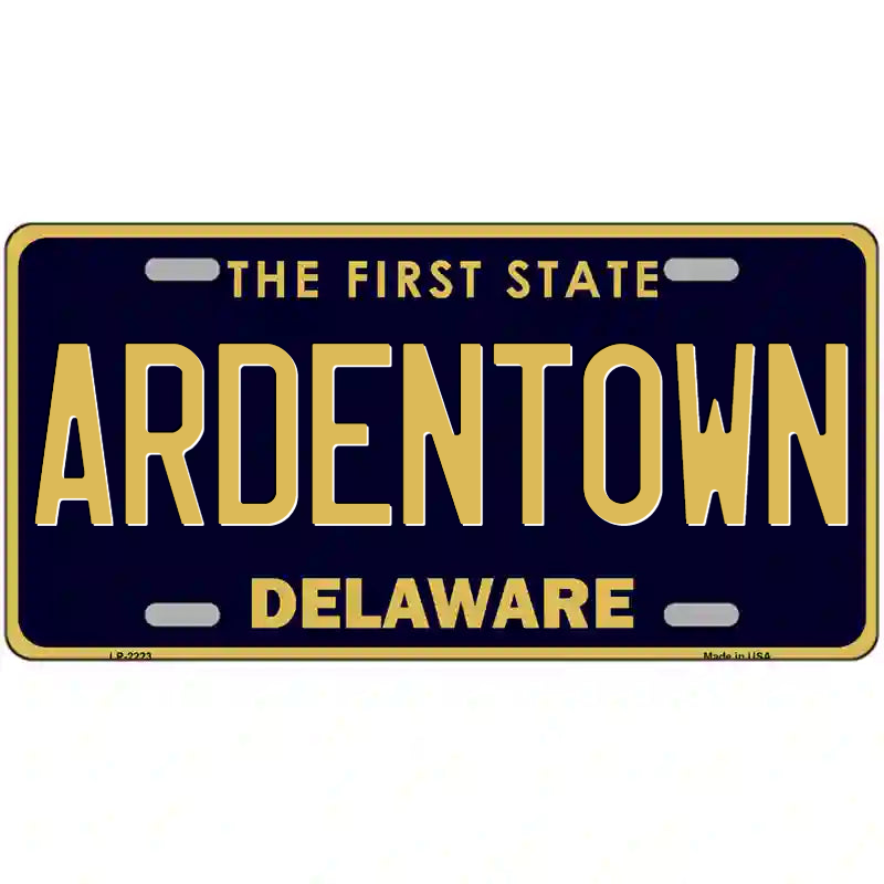 Ardentown Delaware Metal Sign