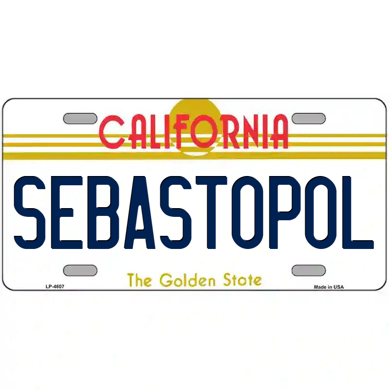Sebastopol California Metal Sign