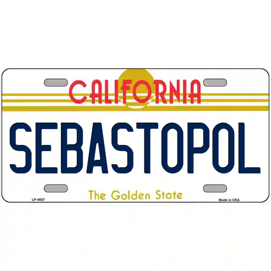 Sebastopol California Metal Sign