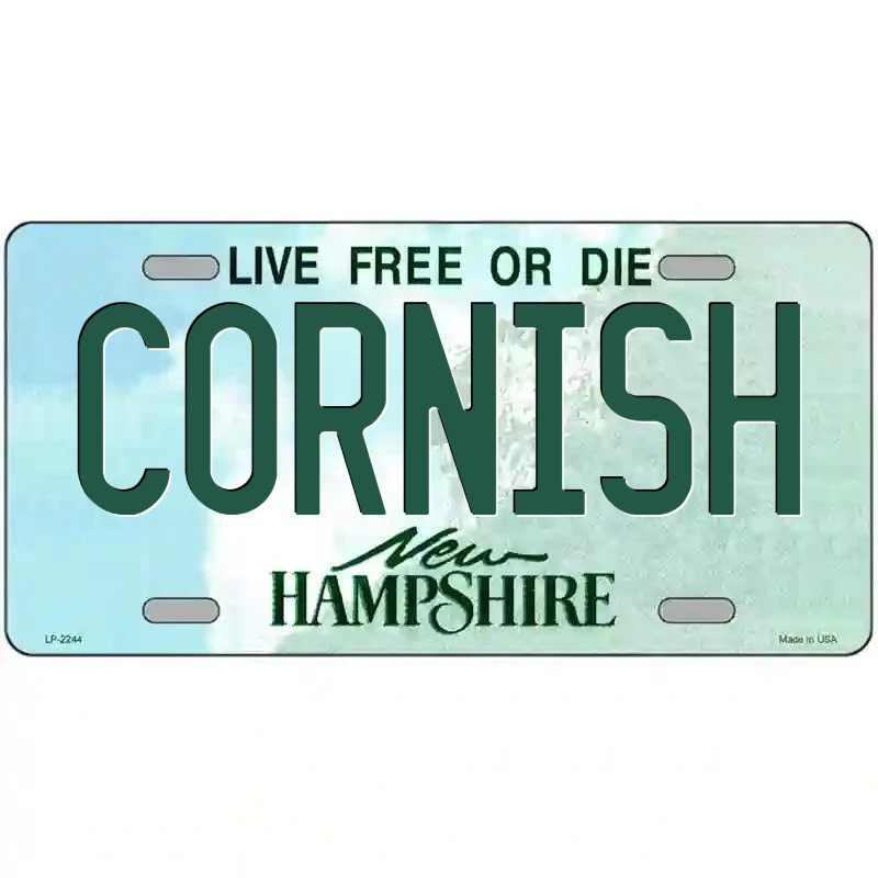 Cornish New Hampshire Metal Sign