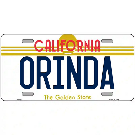 Orinda California Metal Sign