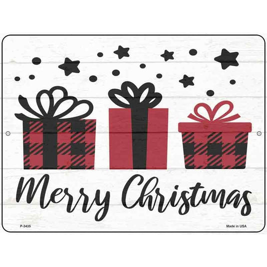Merry Christmas Presents Parking Sign 9 X 12