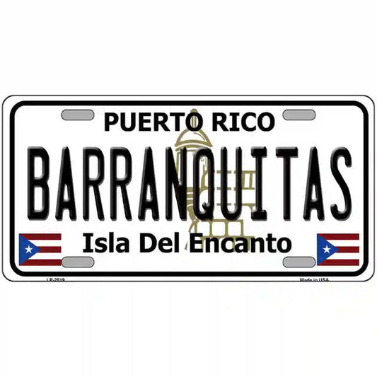 Barranquitas Puerto Rico Metal Sign