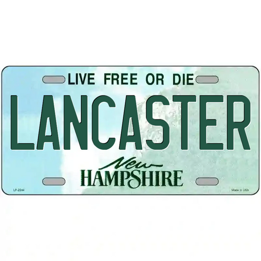 Lancaster New Hampshire Metal Sign