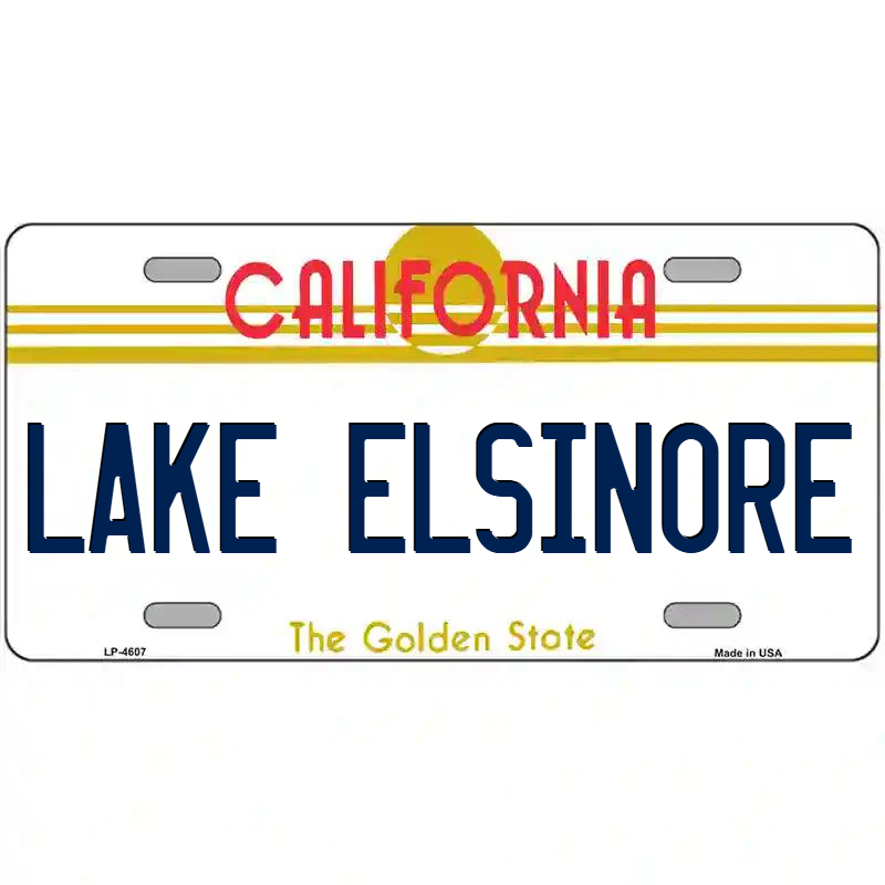 Lake Elsinore California Metal Sign