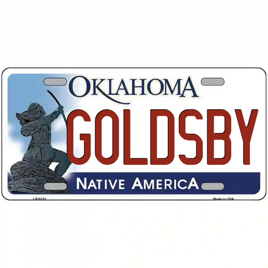 Goldsby Oklahoma Metal Sign