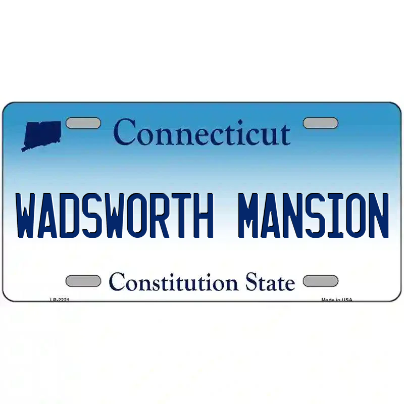 Wadsmouth Mansion Connecticut Metal Sign