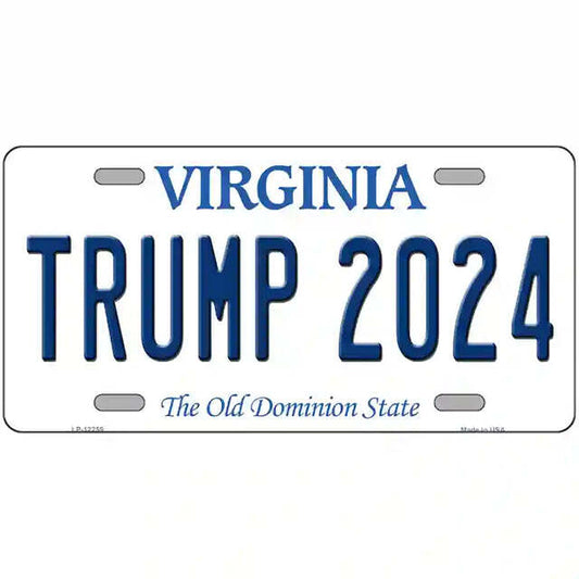 Trump 2024 Virginia Metal Sign