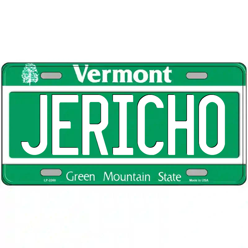 Jericho Vermont Metal Sign