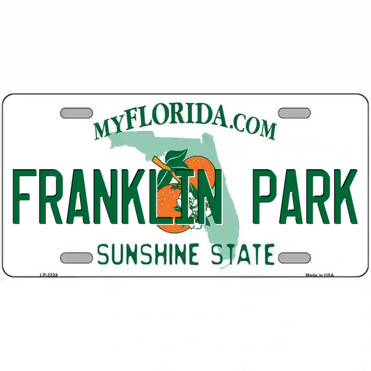 Franklin Park Florida Metal Sign