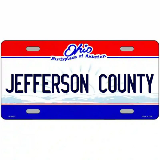Jefferson County Ohio Metal Sign