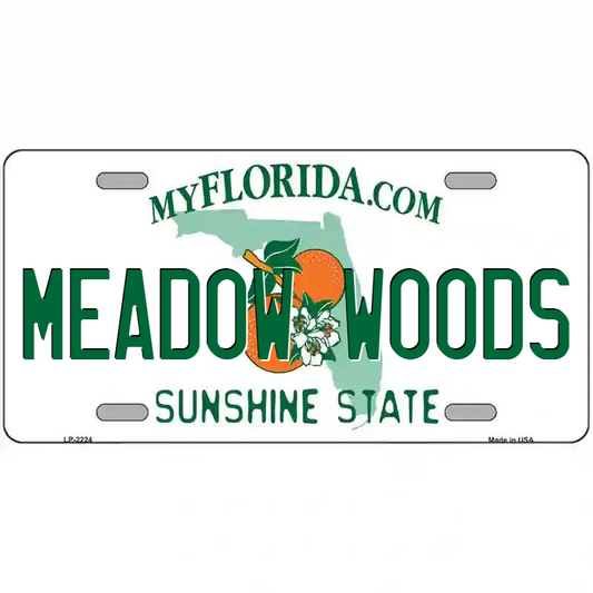 Meadow Woods Florida Metal Sign