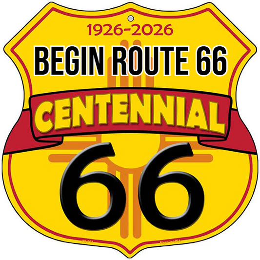 Begin Route 66 New Mexico Flag Route 66 Centennial Highway Shield Meta
