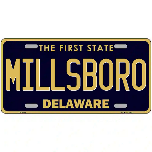 Millboro Delaware Metal Sign