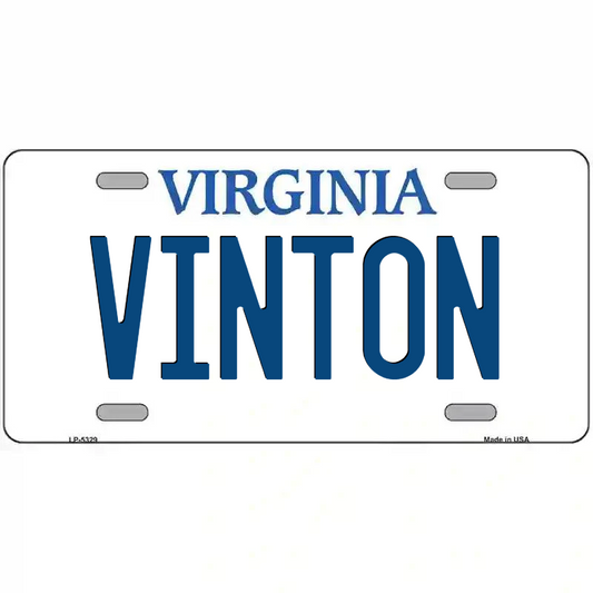 Vinton Virginia Metal Sign