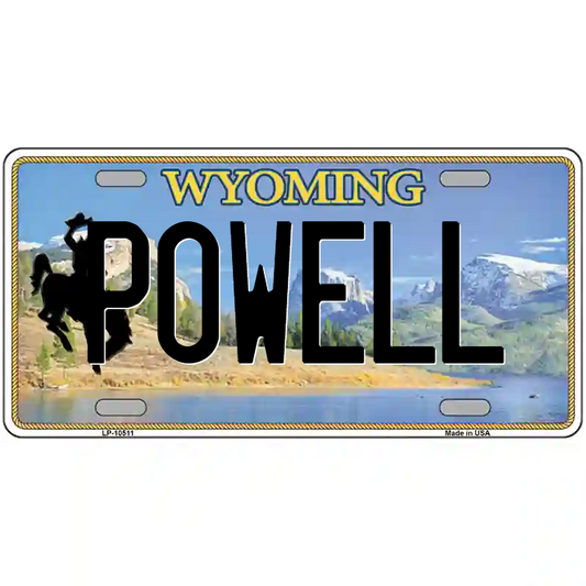 Powell Wyoming Metal Sign