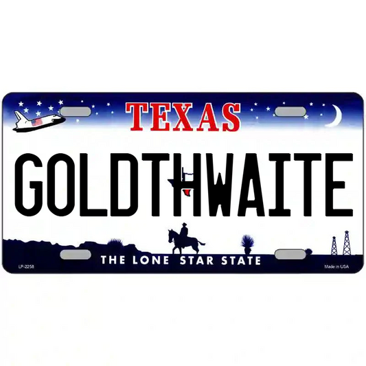 Goldtwaite Texas Metal Sign