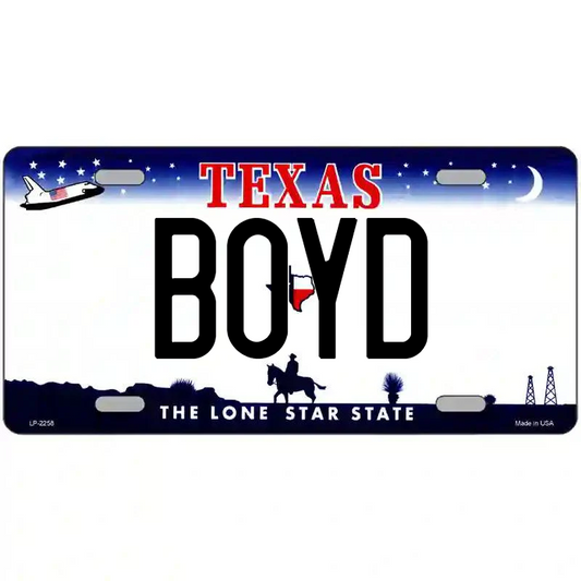 Boyd Texas Metal Sign
