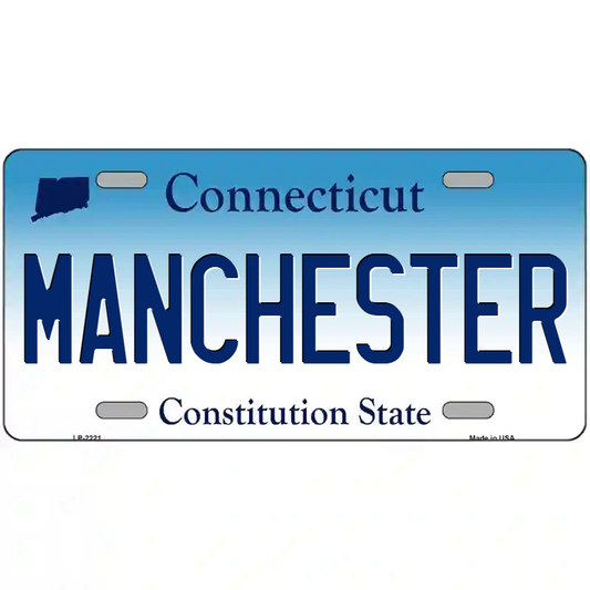 Manchester Connecticut Metal Sign