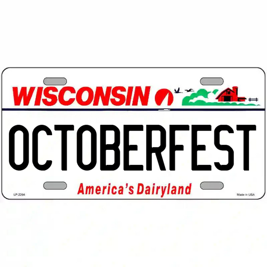 Octoberfest Wisconsin Metal Sign