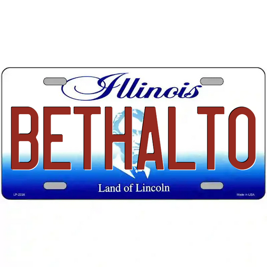 Bethalto Illinois Metal Sign