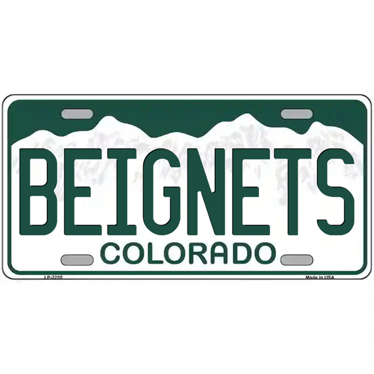 Beignets Colorado Metal Sign