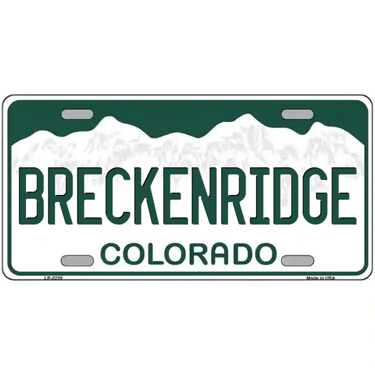 Breckenridge Colorado Metal Sign