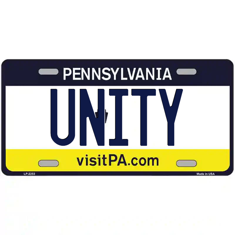 Unity Pennsylvania Metal Sign