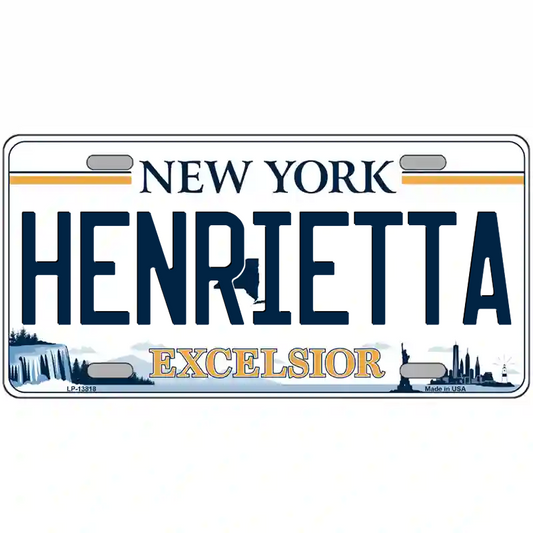 Henrietta New York Excelsior Metal Sign