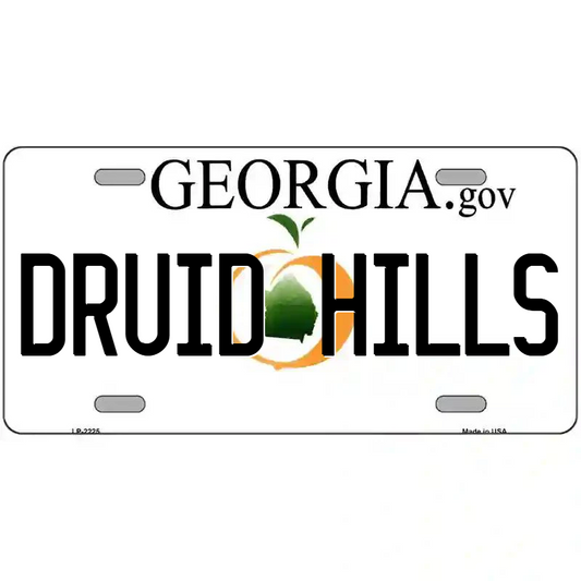Druid Hills Georgia Metal Sign