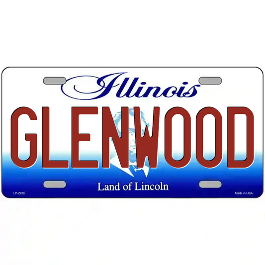 Glenwood Illinois Metal Sign