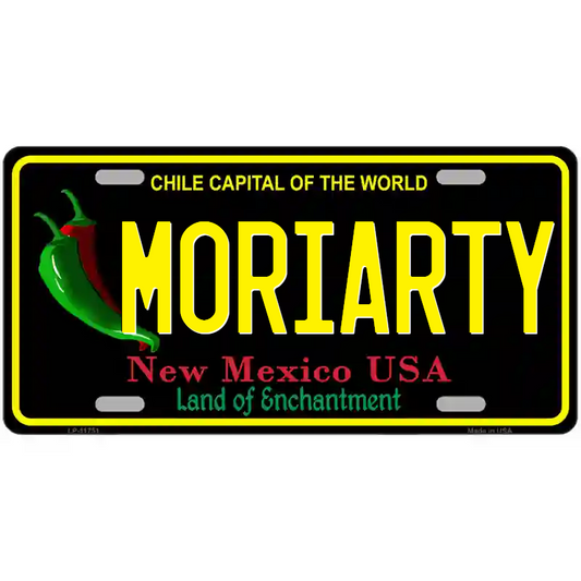 Moriarty New Mexico Black Metal Sign