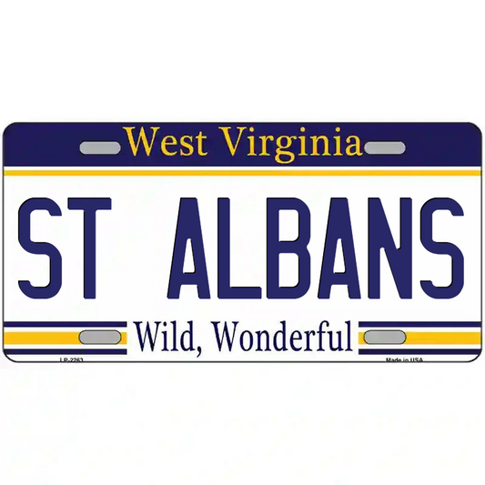 St Albans West Virginia Metal Sign