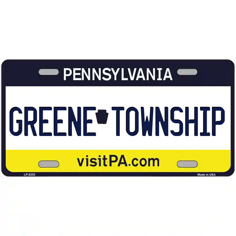 Greene Township Pennsylvania Metal Sign
