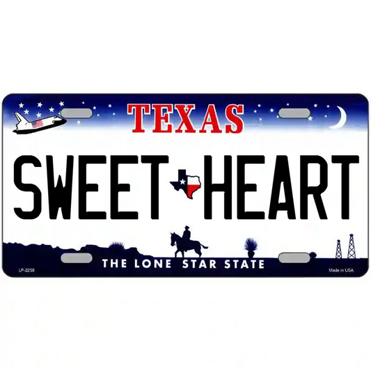 Sweet Heart Texas Metal Sign