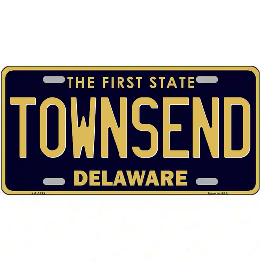 Townsend Delaware Metal Sign