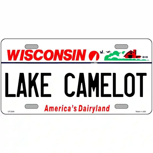 Lake Camelot Wisconsin Metal Sign