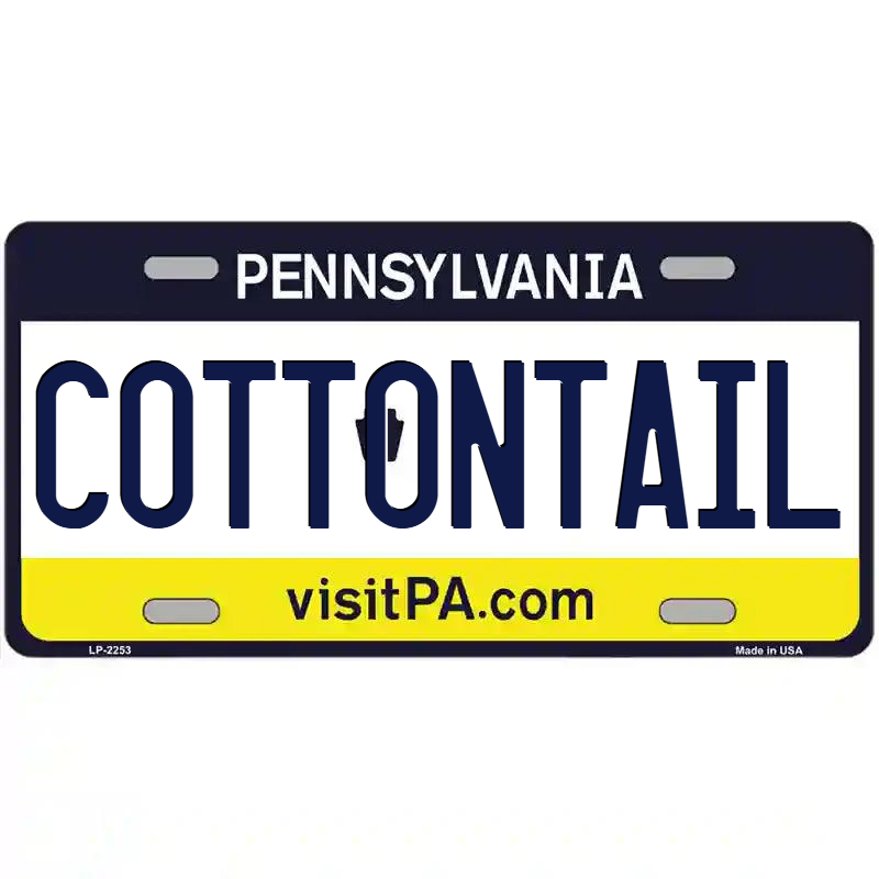 Cottontail Pennsylvania Metal Sign
