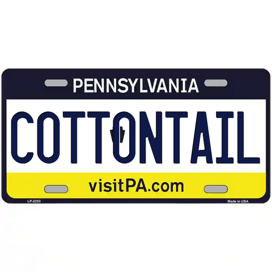 Cottontail Pennsylvania Metal Sign