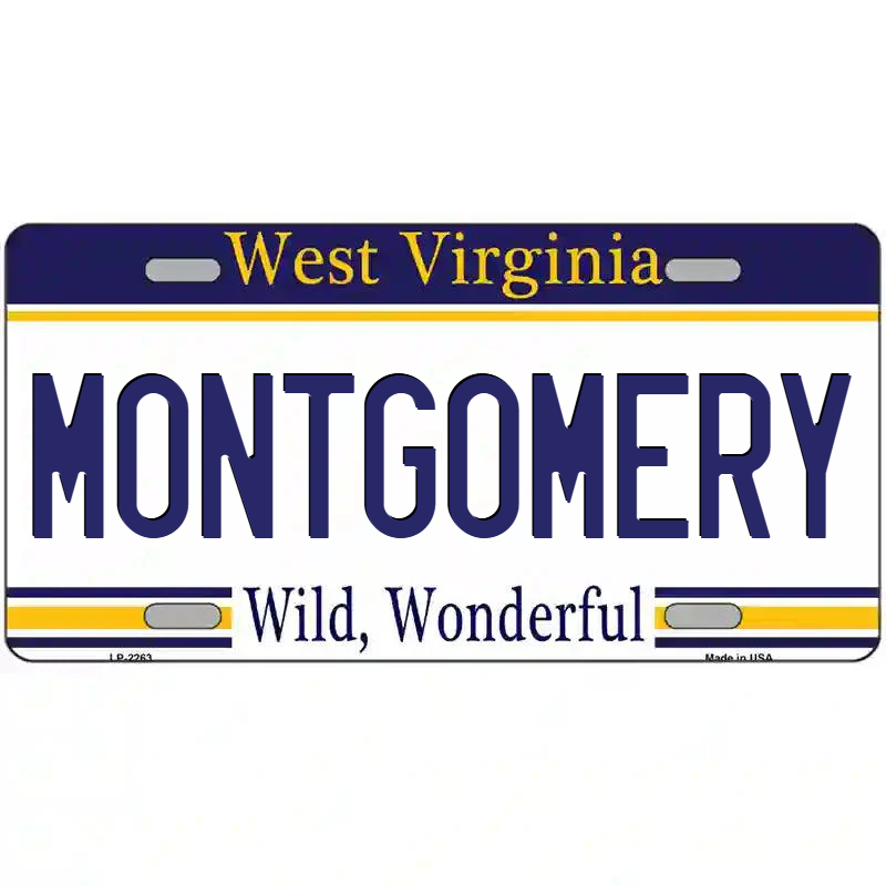 Montgomery West Virginia Metal Sign